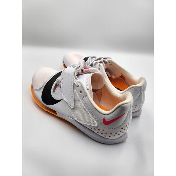 Nike Men\'s Size 5 Air Zoom LJ Long Jump Elite Track Field White Orange - New